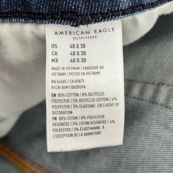 American Eagle Outfitters AirFlex 360 Ripped Skinny Jean Men’s 40x30 - Picture 8 of 10